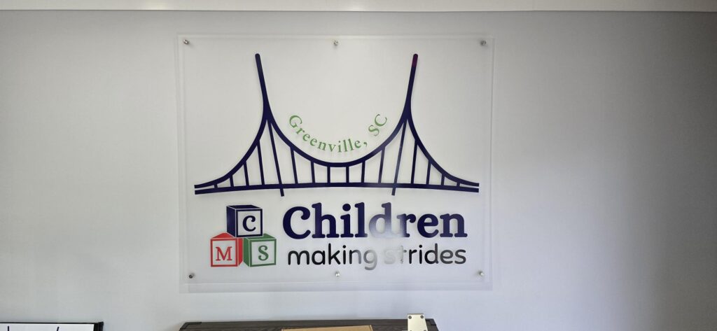 Frosted acrylic with standoff hardware 3